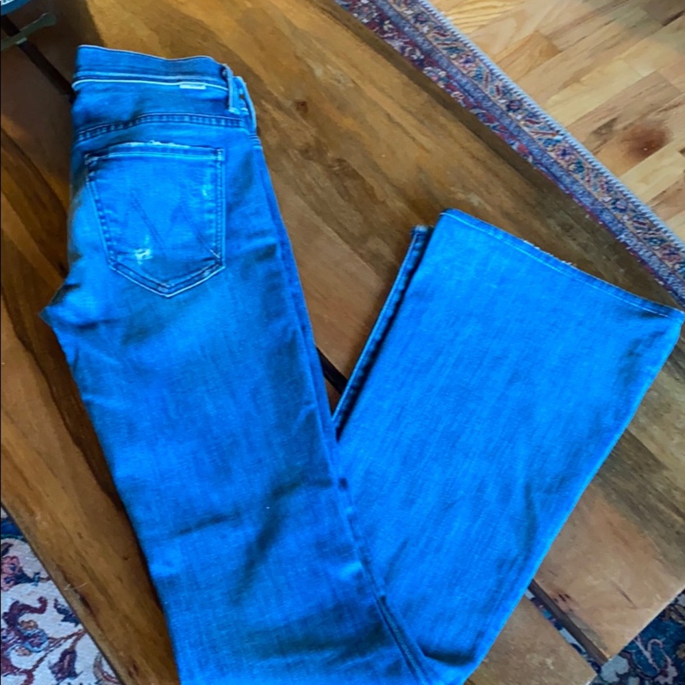 Mother bell bottom flare jeans